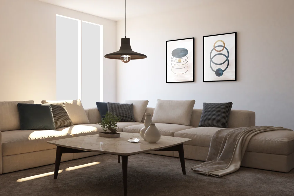 sofa en forma de L