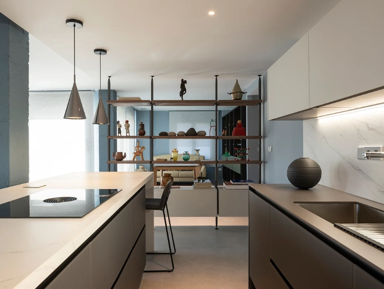 Salón cocina de concepto abierto