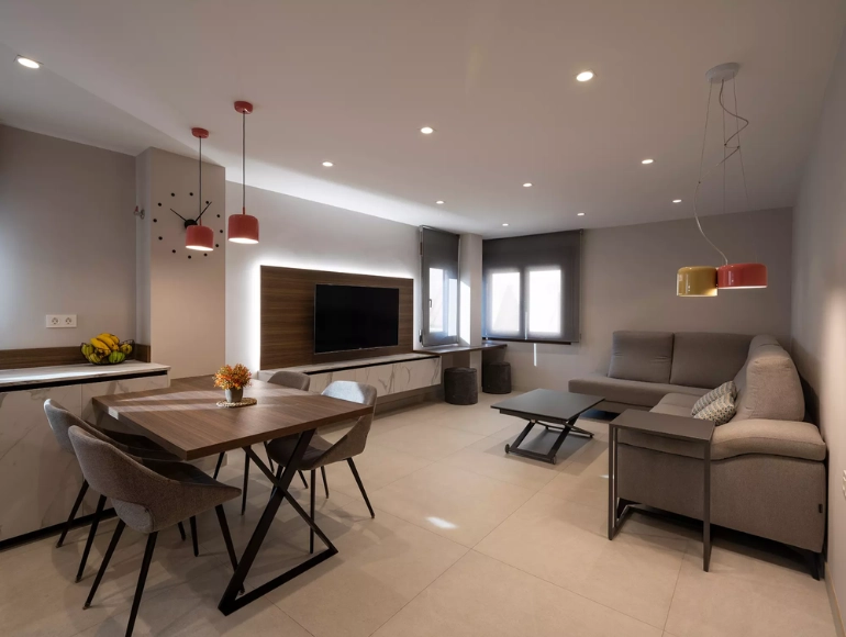 Salón moderno beige