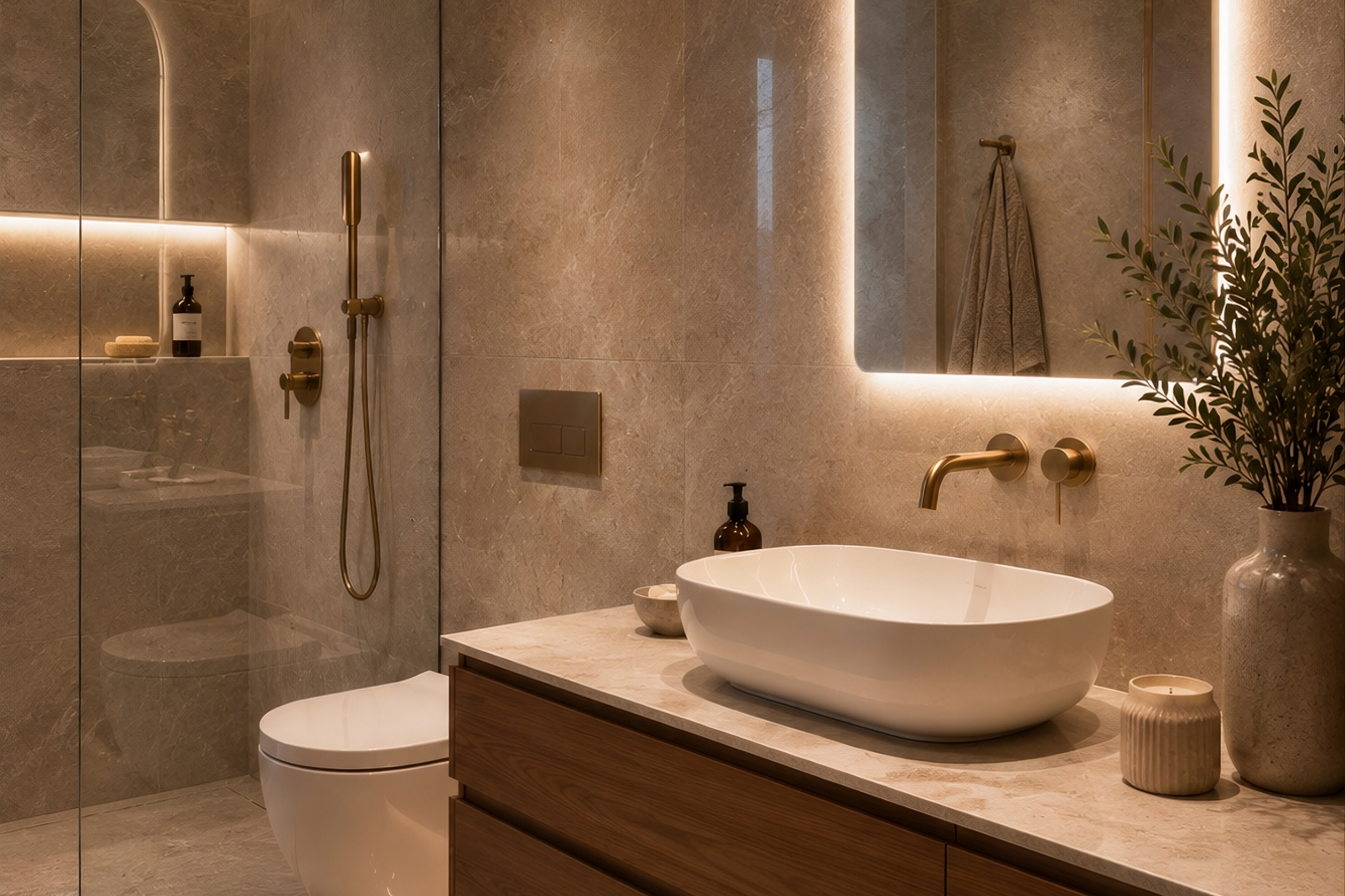 iluminacion en baños